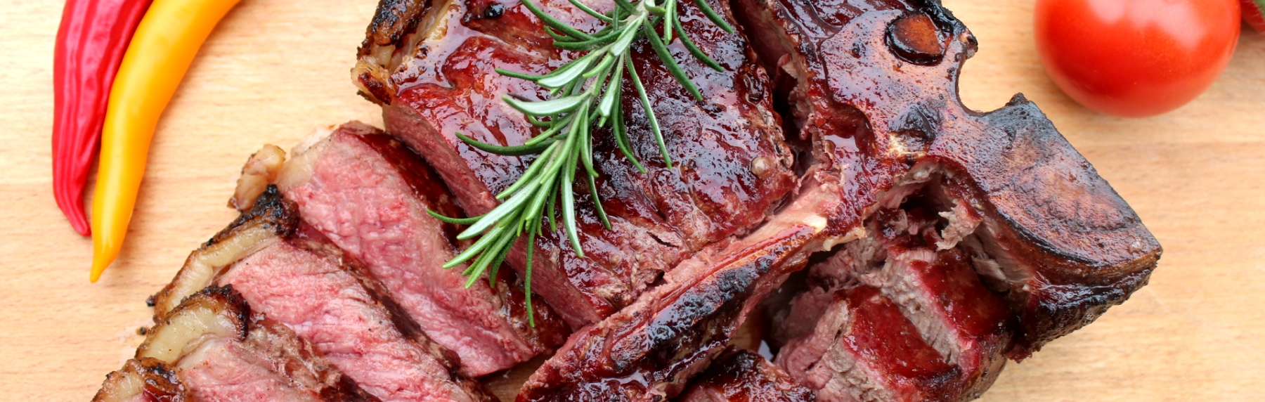 Reverse Grilled T-Bone Steak