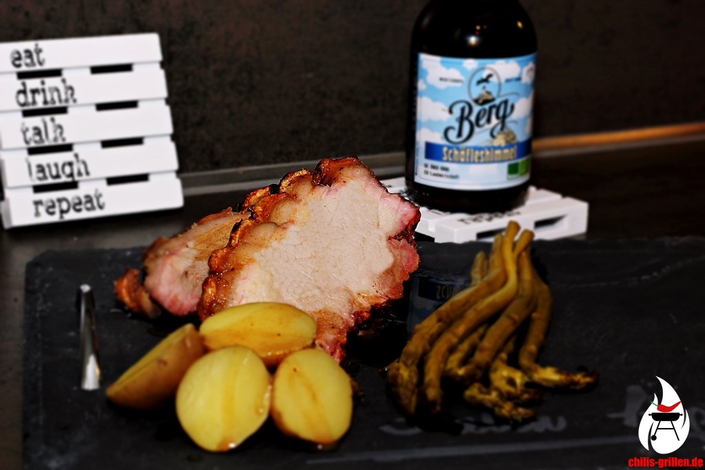 Krustenbraten aus dem Hopfenrauch