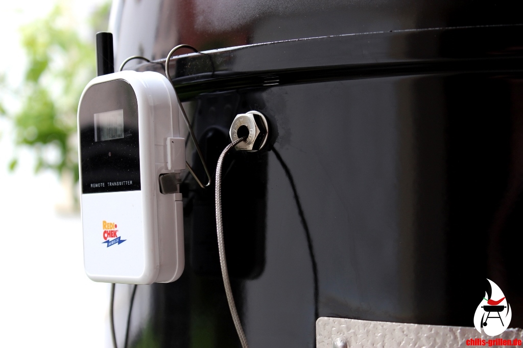 Kabeldurchführung für Grillthermometer