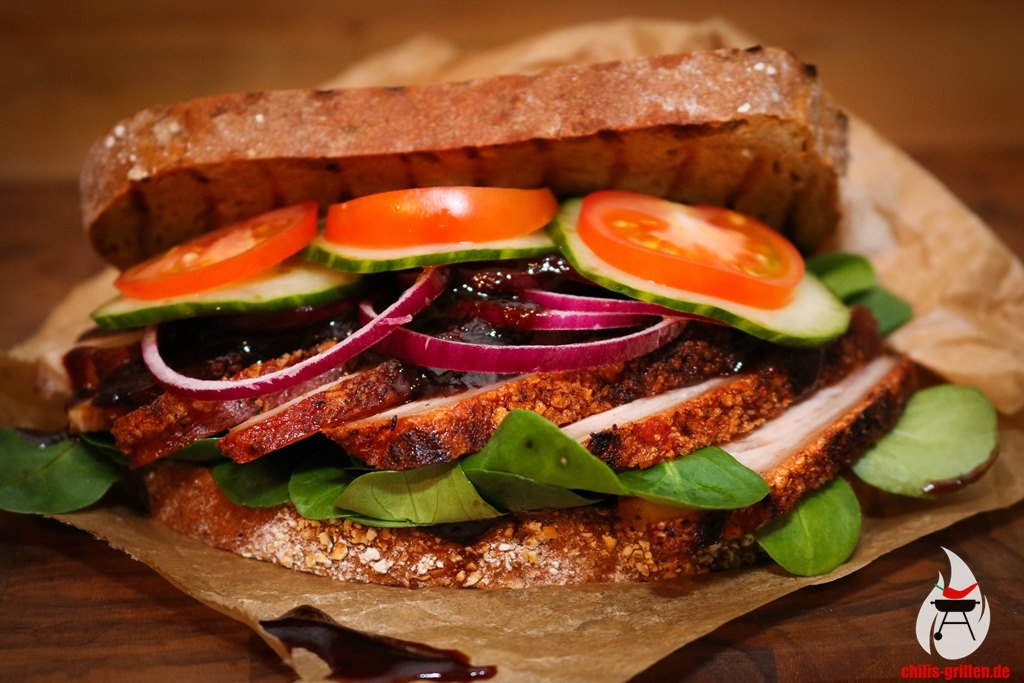 Spanferkel-Sandwich