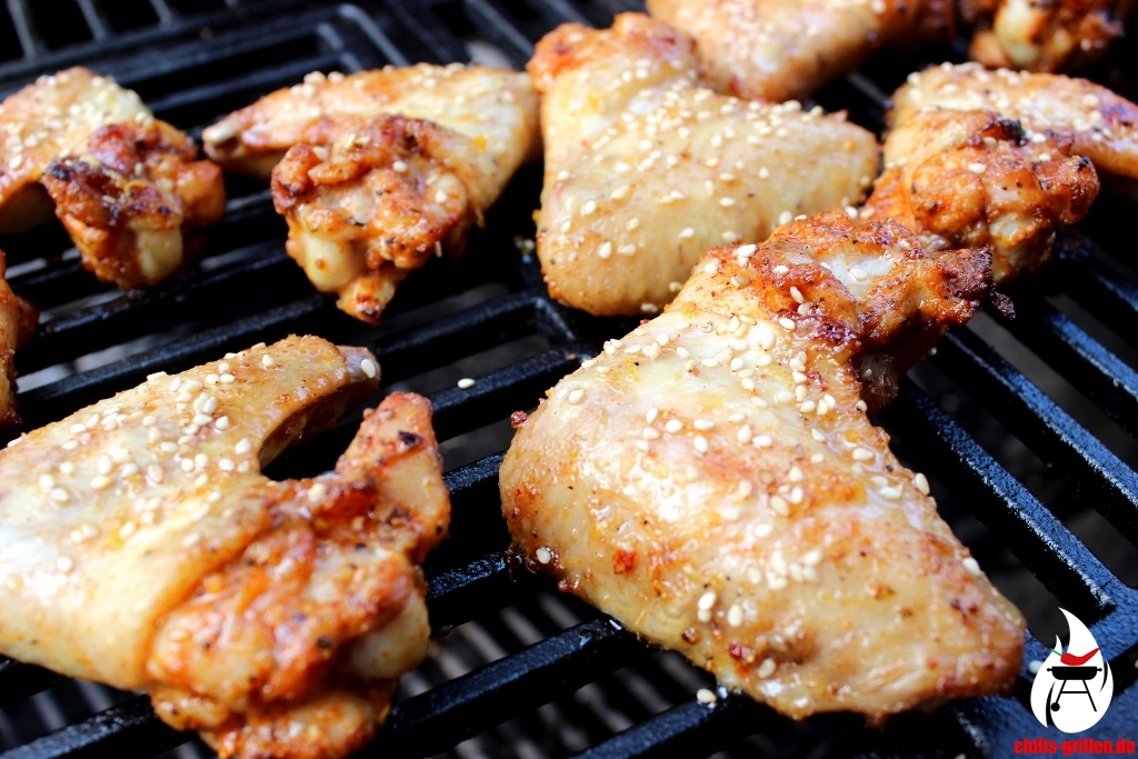 Chicken Wings mit Honey-Maple-Glace