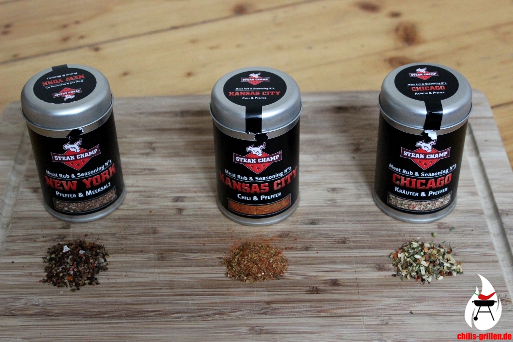 Die Steakchamp-Gewürze im Test: New York, Kansas City &amp; Chicago