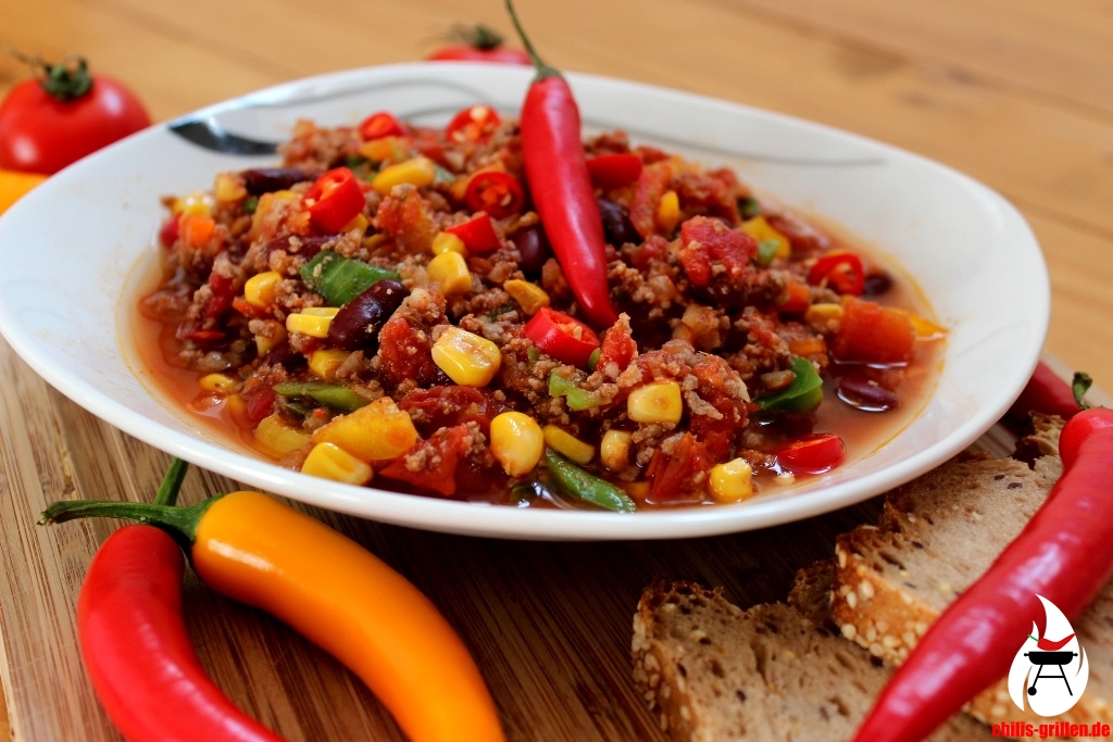 chilis-grillen con Carne